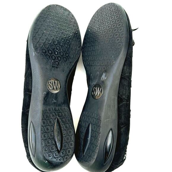 STUART WEITZMAN Fleece Lined Leather Ballet Flats Sz 6 / Classic Cozy Designer - Picture 7 of 10